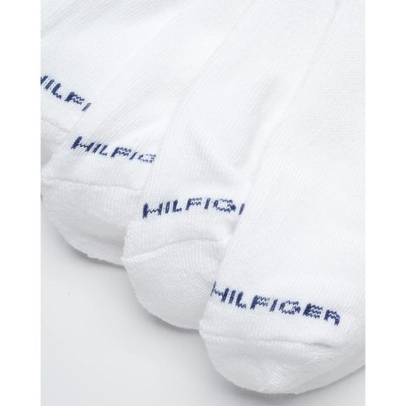 Tommy Hilfiger Men's 6-Pack Athletic Cushion No Show White Ankle Socks Sz: 9-11 - Picture 3 of 6